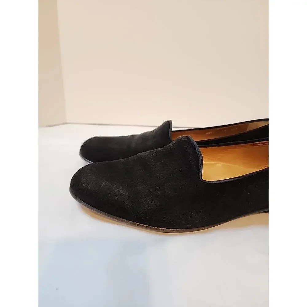 Vintage To Boot Mens Black Suede Slip On Loafers 9.5 V419